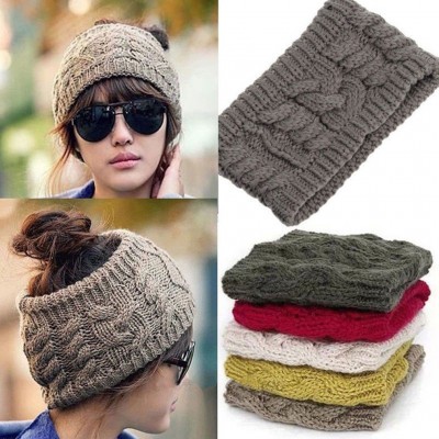 New  Lady Winter Warm Knit Wool Beret Hat Beanie Braided Crochet Ski Cap  eb-91953131